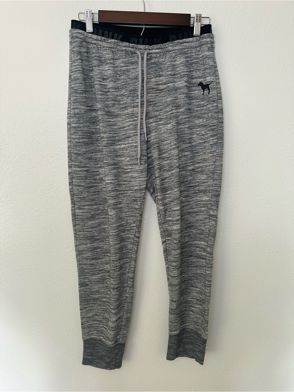 PINK Victoria's Secret Gray Heather Drawstring Joggers